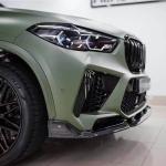 BMW X5M F95 Sport Utility 4-Door 2020-2024 Carbon Fiber Front Bumper Lip Spoiler