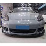 For Porsche Panamera 970 Base Hatchback 14-16 Carbon Fiber Front Bumper Lip Chin Spoiler