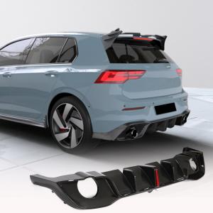 Volkswagen VW Golf 8 MK8 GTI Rear Bumper Diffuser Dry Carbon Fiber