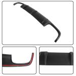 Matte Black Rear Diffuser Fits for Mercedes-Benz E-Class W211 E55 AMG Sedan 2002-2006 Fiberglass Rear Lower Bumper Lip Spoiler Body Kit Factory Outlet