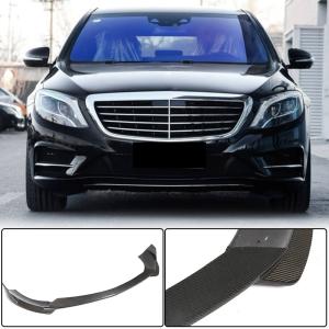 Mercedes Benz S Class W222 Pre-facelift 2014-2017 Front Bumper Lip Carbon Fiber/FRP