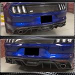Ford Mustang V6 V8 GT 2015-2017 Rear Bumper Diffuser Carbon Fiber