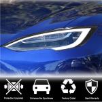 Tesla Model S 2014-2020 Headlight Eyebrows Lamp Eyelids Carbon Fiber