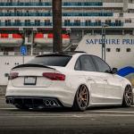 Audi S4 B8.5 Sedan Facelift 2013-2016 Rear Trunk Spoiler Carbon Fiber