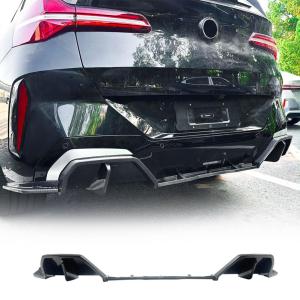 Carbon Pattern Rear Bumper Diffuser Compatible with BMW X3 G45 G48 M Sport 2025 2026 ABS Lower Bumper Lip Spoiler Body Kit Factory Outlet
