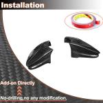 Real Carbon Fiber Mirror Caps for Porsche Taycan 9J1 Turbo S 2019-2024 Add on Style Side Rearview Mirror Cover Caps Exterior Shell Factory Outlet