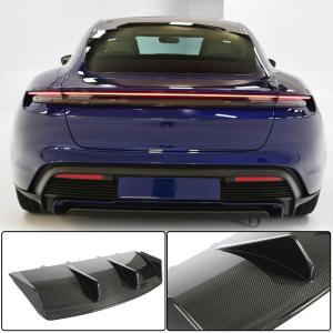Porsche Taycan 9J1 Turbo S 2019-2021 Rear Bumper Diffuser Dry Carbon Fiber