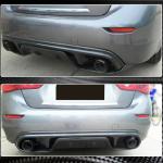Infiniti Q50 Q50S 2014-2017 Rear Bumper Diffuser Carbon Fiber