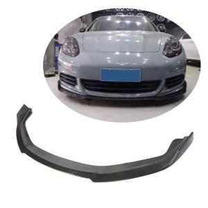 For Porsche Panamera 970 Base Hatchback 14-16 Carbon Fiber Front Bumper Lip Chin Spoiler