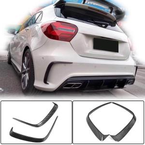 Mercedes Benz A Class W176 A200 A250 Sport 2013-2018 Rear Bumper Vents Carbon Fiber