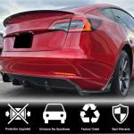 Tesla Model 3 2017-2022 Rear Bumper Splitters Carbon Fiber