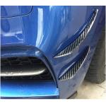 Universal BWW Audi Benz Sedan Coupe Convertible Front Bumper Fins Air Vent Carbon Fiber