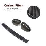 Carbon Fiber Car Mirror Covers Cap and Rear Bumper Spolier 2008-2014