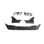 BMW X5 G05 Sport Utility 4-Door Rear Bumper Diffuser Lip W/ Exhaust Tips Tailpipe Glossy Black ABS
