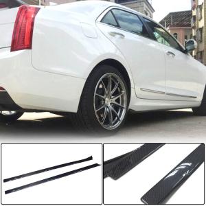 Cadillac ATS Sedan 2013-2019 Side Skirts Carbon Fiber