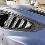 Ford Mustang S650 2024 2025 Rear Triangular Window Scoop Louver Fender Vents Dry Carbon Fiber