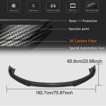 Porsche Panamera 970 Facelift 2014-2016 Front Bumper Lip Carbon Fiber