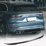 Porsche Cayenne Base Sport Utility 4-Door 2024-2025 Rear Middle Spoiler Dry Carbon Fiber