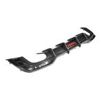 Audi A5 S5 Convertible 2-Door 2021+ Rear Bumper Diffuser with LED Carbon Fiber