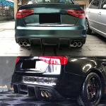Audi S4 B8.5 Sedan Facelift 2013-2015 Rear Bumper Diffuser Carbon Fiber