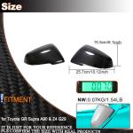Carbon Fiber Mirror Cover Caps Fit for Toyota Supra 2018-2020 for BMW X1 F48 2016-2019 Z4 G29 2018-2020 dd on Style Side Rearview Mirror Cover Caps Exterior Shell