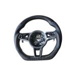 For Porsche Panamera 971 2017-2020 Carbon Fiber Steering Wheel Covers Interior Parts