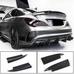 Mercedes Benz CLA Class (W117) C117 Sport CLA45 AMG 2013-2019 Rear Bumper Splitters Carbon Fiber