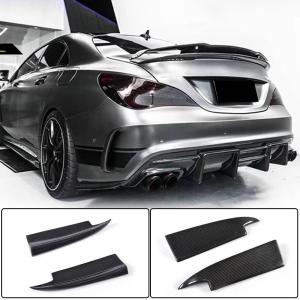 Mercedes Benz CLA Class (W117) C117 Sport CLA45 AMG 2013-2019 Rear Bumper Splitters Carbon Fiber
