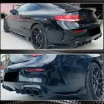 Mercedes-Benz C205 A205 Carbon Fiber Rear Bumper Splitters 2015–2019