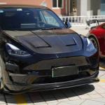 Tesla Model Y 2021-2023 Engine Bonnet Hood Cover Carbon Fiber
