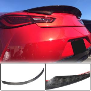 Infiniti Q60 Q60S 2017-2022 Rear Trunk Spoiler Carbon Fiber
