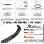 Carbon Fiber Front Lip for BMW G30 5 Series M Sport 4-Door 2017-2019 530i 540i M-tech Bumper Air Dam Lower Chin Splitter Protection Body Kit