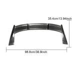 Fiat 500 Abarth 595 2010-2020 Real Carbon Fiber Rear Roof Spoiler