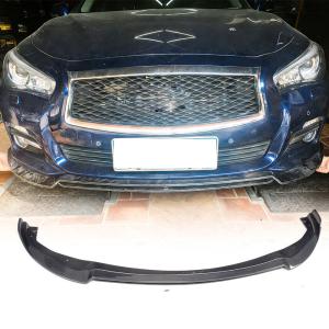 Infiniti Q50 Base 2014-2017 Front Bumper Lip Carbon Fiber