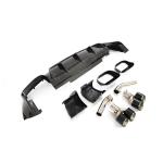 Mercedes Benz GLE Class W167 C167 GLE63 AMG 2021-2023 Rear Bumper Diffuser Carbon Fiber(With Exhaust Tips Tailpipe)