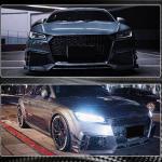 Audi TT RS 8S MK3 2016-2019 Front Bumper Lip Carbon Fiber