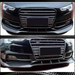 Audi S5 A5 Sline B8.5 Facelift 2012-2016 Front Bumper Lip Carbon Fiber