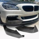 BMW 6 Series F06 F12 F13 640i 650i M Sport 2013-2018 Front Bumper Splitters Carbon Fiber