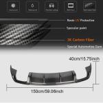Audi A3 8V.5 Base Sedan Facelift 2017-2020 Rear Bumper Diffuser Carbon Fiber (Non-Sline Non-S3)