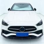 Mercedes Benz W206 C200 C300 Sedan 2022-2025 Front Bumper Lip Carbon Fiber