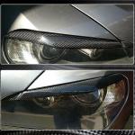 BMW X5 E70 2007-2013 Headlight Eyebrows Lamp Eyelids Carbon Fiber