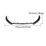 Audi S6 A6 C7 Sline Sedan Facelift 2016-2019 Front Bumper Lip Carbon Fiber
