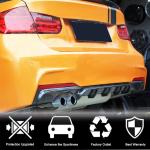 BMW 3 Series F30 M Sport 2012-2018 Rear Bumper Diffuser Carbon Fiber/FRP/ABS