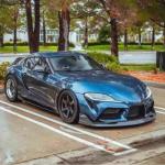 Toyota Supra GR A90 A91 MK5 Coupe 2022-2024 Front Bumper Lip Carbon Fiber
