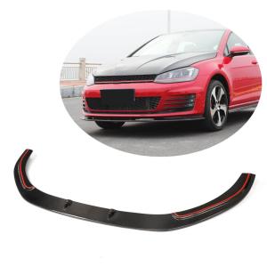 Volkswagen VW Golf 7 MK7 GTI 2014-2016 Front Bumper Lip Carbon Fiber