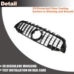 W177 Front Grille Compatible with Mercedes-Benz A Class W177 A200 A220 A250 2019-2020 ABS Auto Bumper Kidney Grill Cover Body Kit Gloss Black