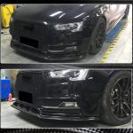 Audi S5 A5 Sline B8.5 Facelift 2012-2016 Front Bumper Lip Carbon Fiber