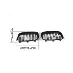 BMW 3 Series F30 F35 Sedan 4-Door 2012-2018 Front Grille Glossy Black ABS