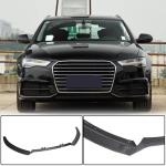 Audi S6 A6 C7 Sline Sedan Facelift 2016-2019 Front Bumper Lip Carbon Fiber