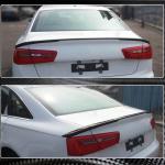 Audi A6 C7 Sline S6 Sedan 2012-2019 Rear Trunk Spoiler Carbon Fiber
